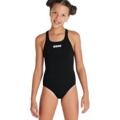 arena Performance Solid Team Swim Pro Badpak Meisjes - Zwart/Wit