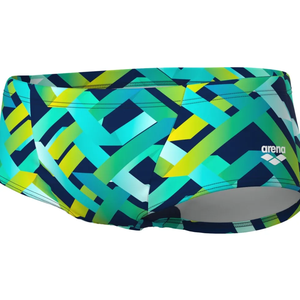 arena Performance Texture Low-Waist Zwemshort Heren - Navy Multi