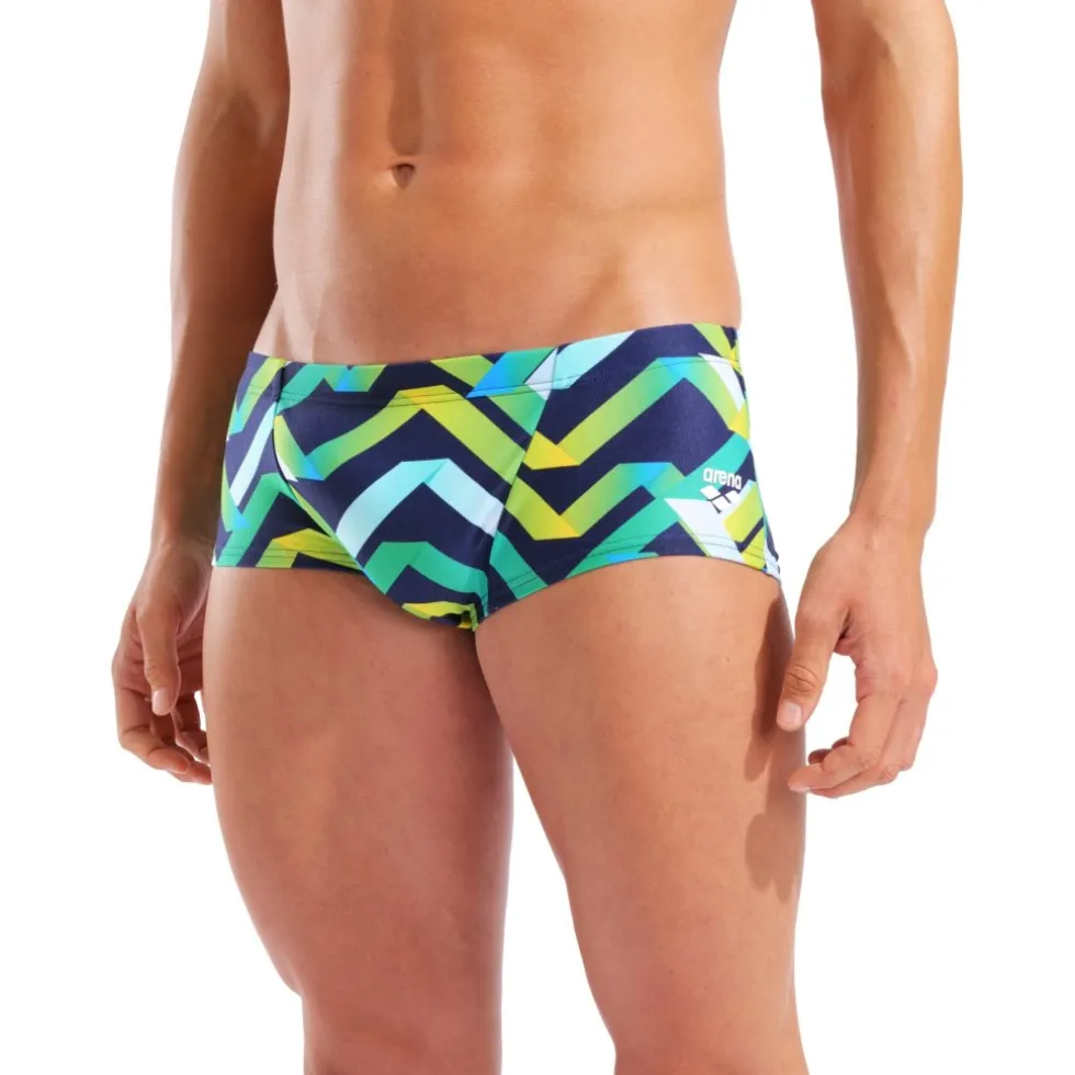 arena Performance Texture Low-Waist Zwemshort Heren - Navy Multi