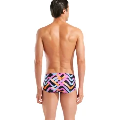 arena Performance Texture Low-Waist Zwemshort Heren - Black Multi
