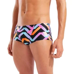 arena Performance Texture Low-Waist Zwemshort Heren - Black Multi