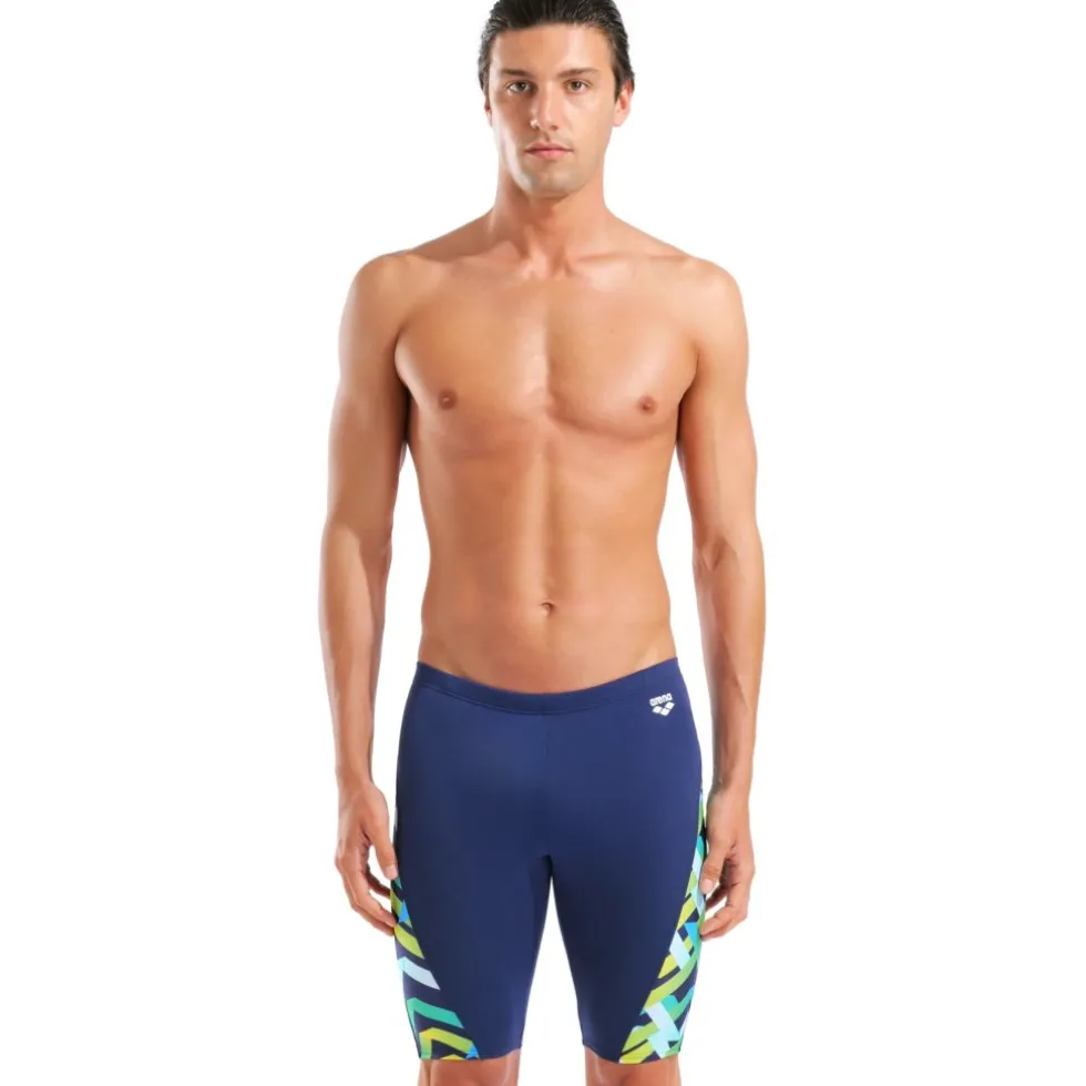 arena Performance Texture Zwem Jammer Mannen - Navy/Navy Multi