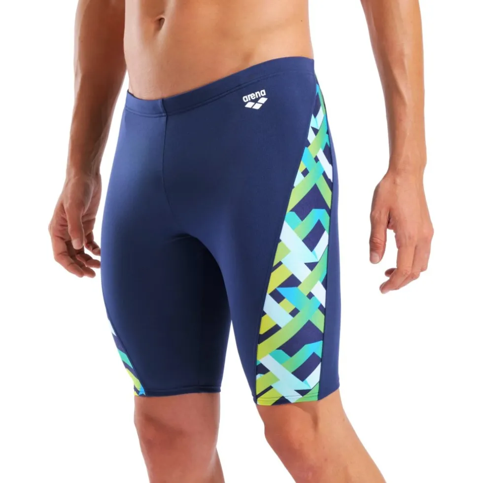 arena Performance Texture Zwem Jammer Mannen - Navy/Navy Multi