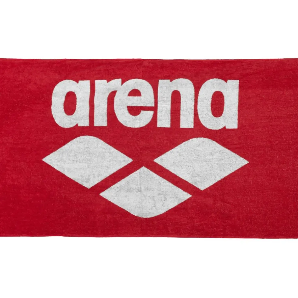 arena Pool Soft Katoenen Handdoek - red-white