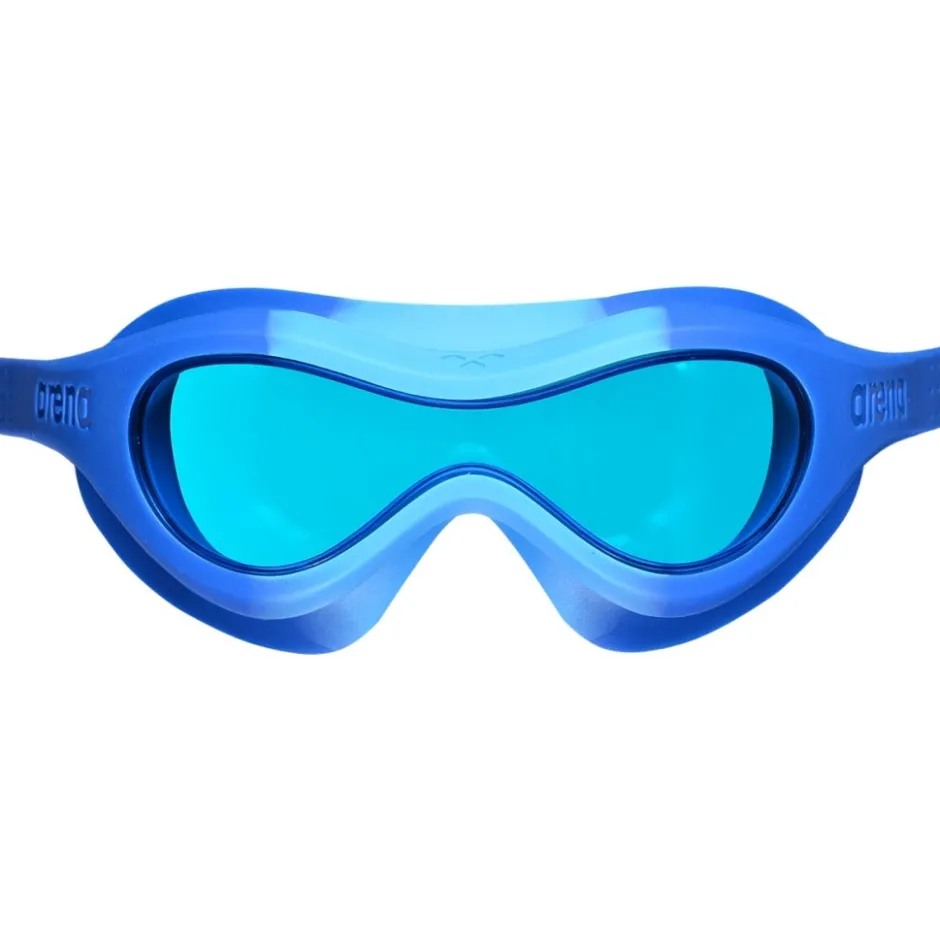 Zwembrillen|Zwembrillen < arena Spider Mask Kinderenzwemmasker - Lightblue/Blauw/Blauw