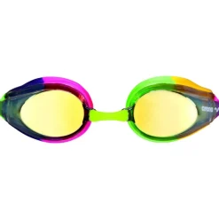 arena Tracks JR Mirror Zwembril Kinderen - Violet/Fuchsia/Groen