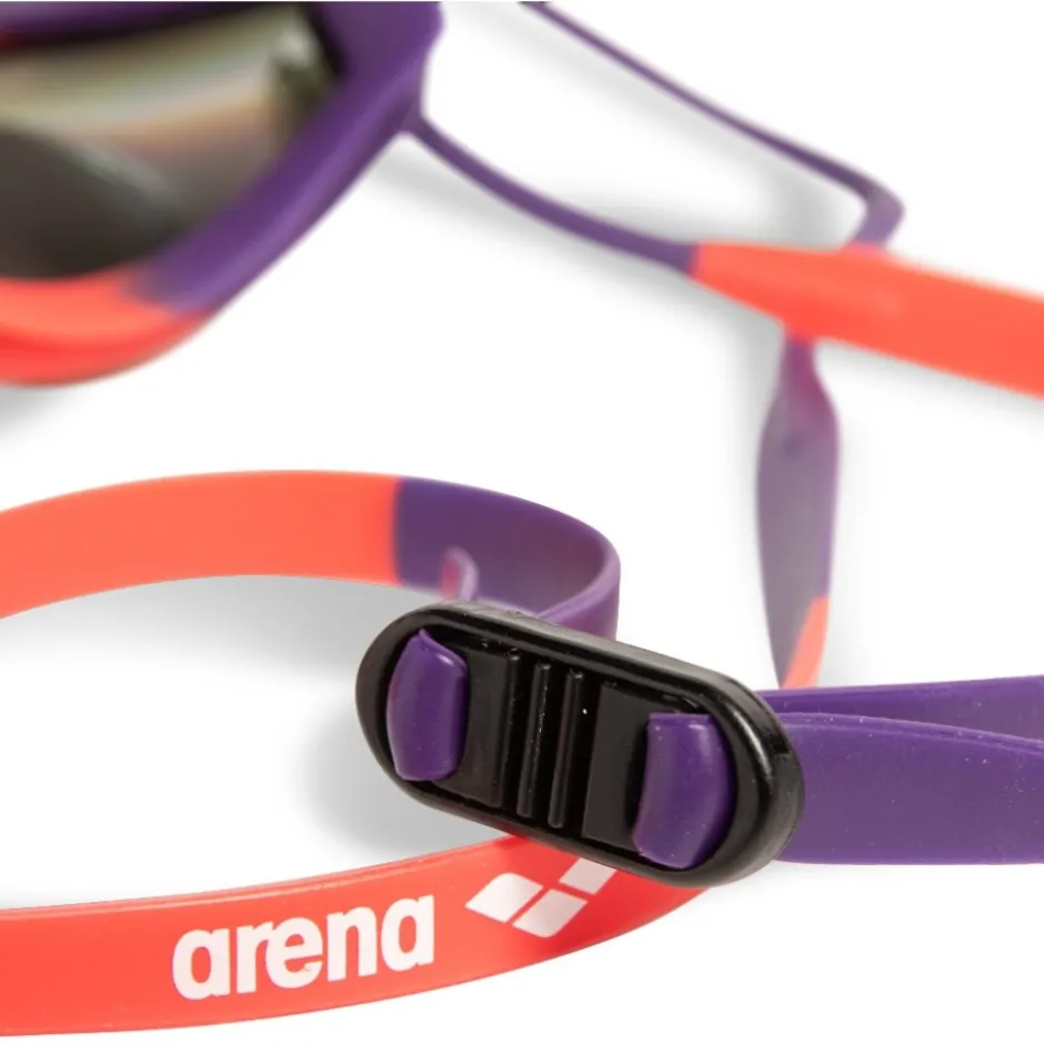 Zwembrillen|Zwembrillen < arena Tracks Mirror Zwembril - Copper/Plum/Bright Coral