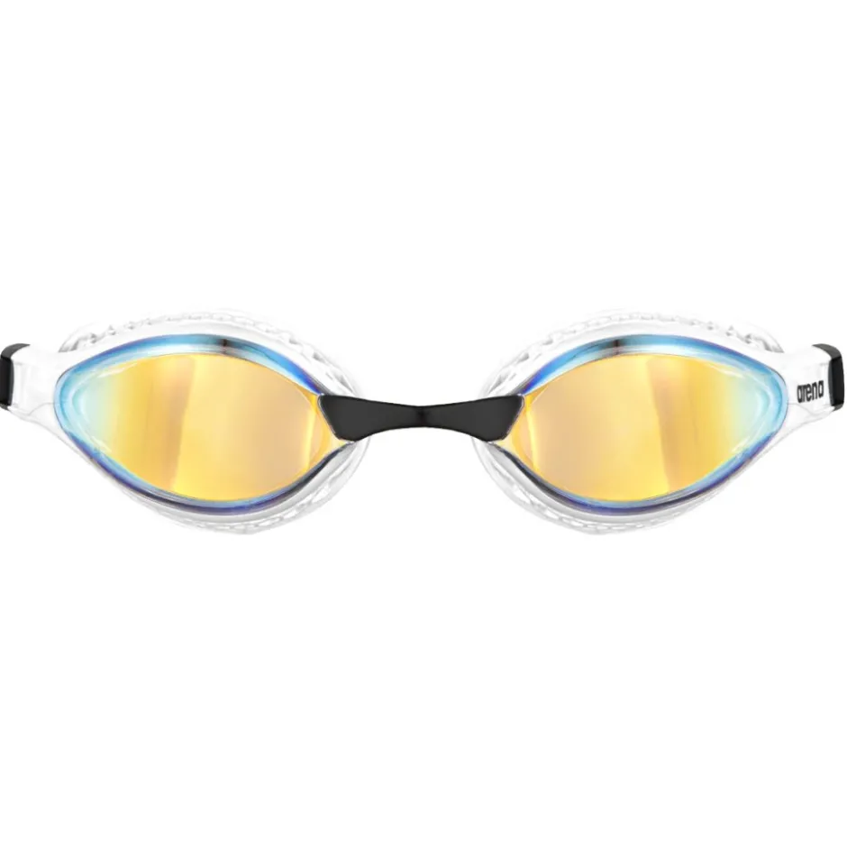 Zwembrillen|Zwembrillen < arena Airspeed Mirror Zwembrillen - Yellow Copper/Wit