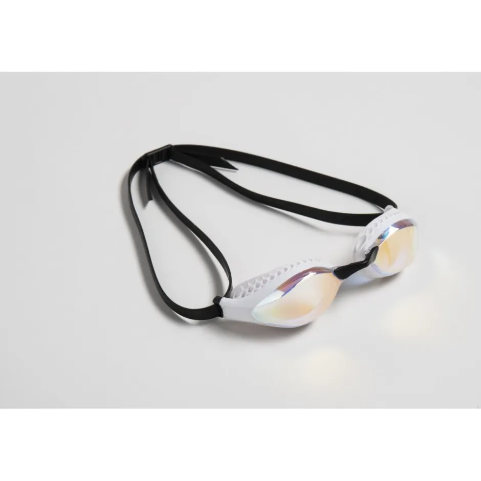 Zwembrillen|Zwembrillen < arena Airspeed Mirror Zwembrillen - Yellow Copper/Wit