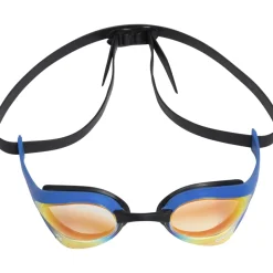 arena Cobra Ultra Swipe Mirror Zwembril - Yellow Copper/Blauw