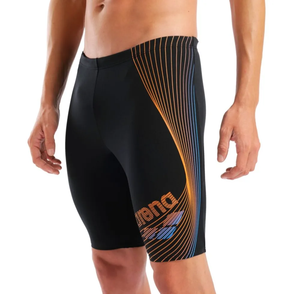 arena Performance Design Zwem Jammer Mannen - Black/Team Orange/Turquoise