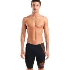 arena Performance Design Zwem Jammer Mannen - Black/Team Orange/Turquoise