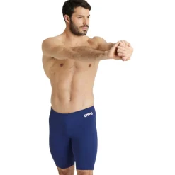 arena Performance Solid Team Zwem Jammer Mannen - Navy/Wit