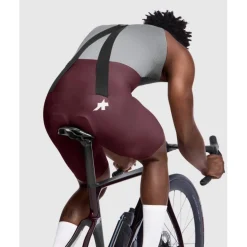 Assos MILLE GT S11 Fietsshort met bretels Heren - burgundy red