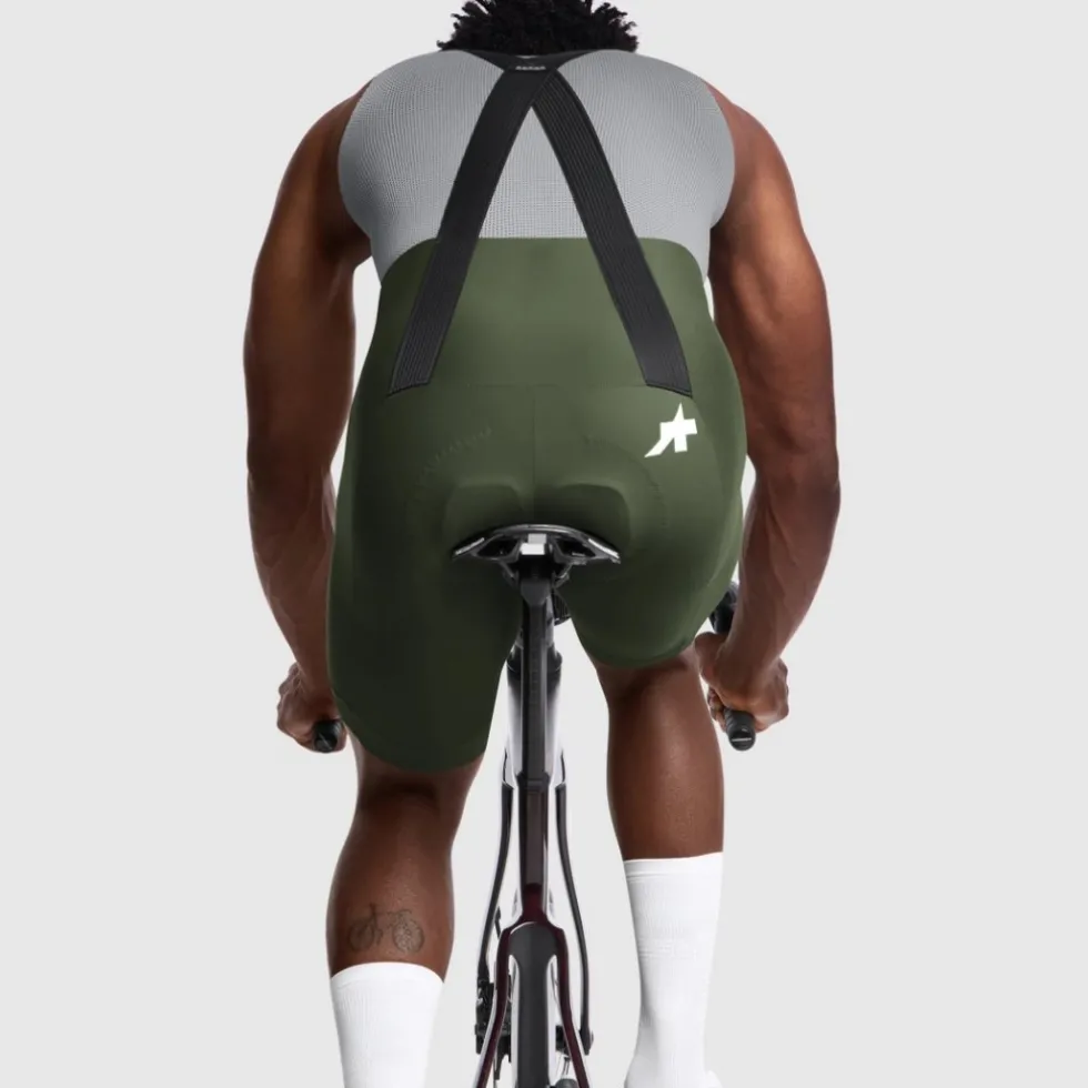Assos MILLE GT S11 Fietsshort met bretels Heren - moss green