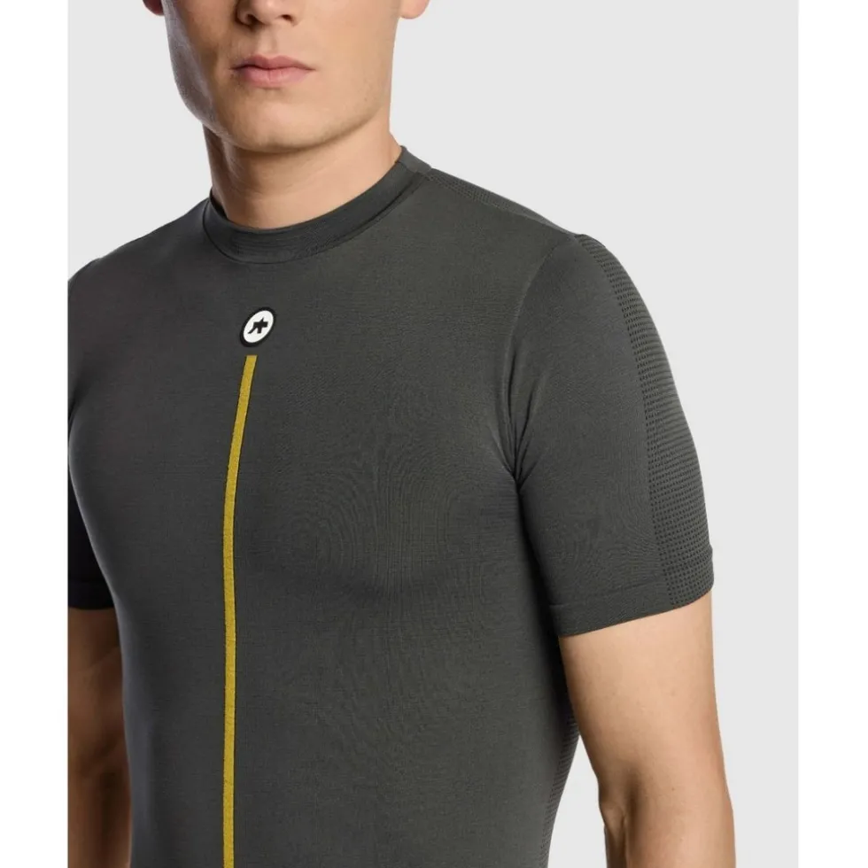 Assos P1 Lente Herfst Hemd met Korte Mouwen Heren - anthracite grey