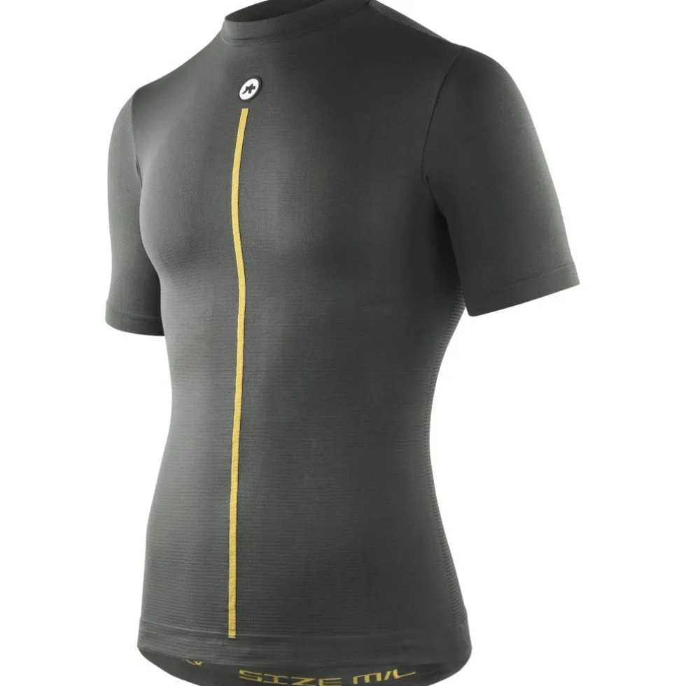 Assos P1 Lente Herfst Hemd met Korte Mouwen Heren - anthracite grey