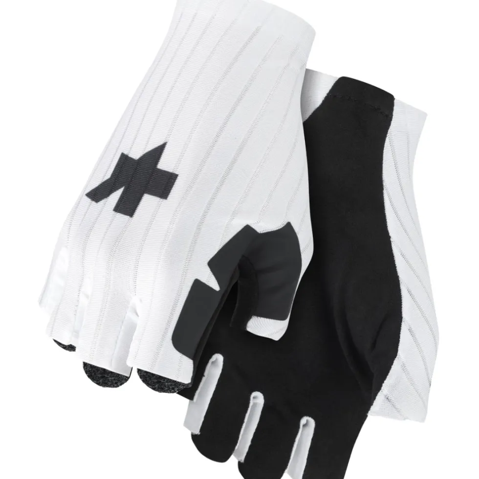 Assos RSR S11 Speed Handschoenen met Korte Vingers - white series