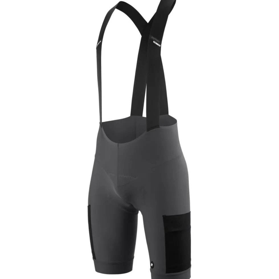 Assos TACTICA KIESKÄFER T5 Gravel Fietsshort met Bretels Heren - robust grey