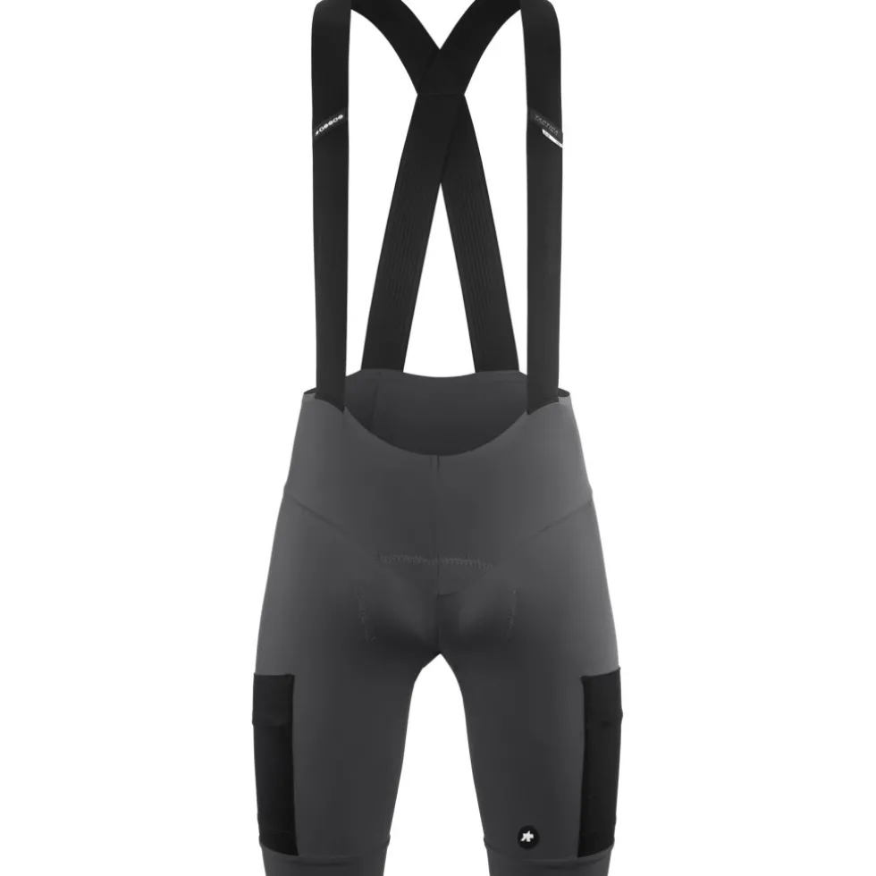 Assos TACTICA KIESKÄFER T5 Gravel Fietsshort met Bretels Heren - robust grey