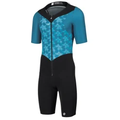 Assos TRIATOR Racebody met Korte Mouwen Heren - adamant blue