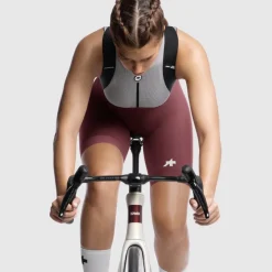 Assos UMA GT S11 Fietsshort met bretels Dames - burgundy red
