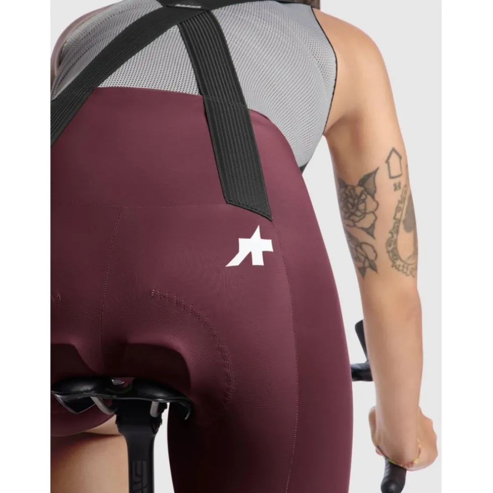 Assos UMA GT S11 Fietsshort met bretels Dames - burgundy red