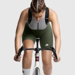 Assos UMA GT S11 Fietsshort met bretels Dames - moss green