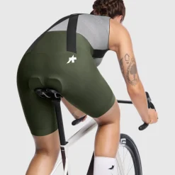 Assos UMA GT S11 Fietsshort met bretels Dames - moss green