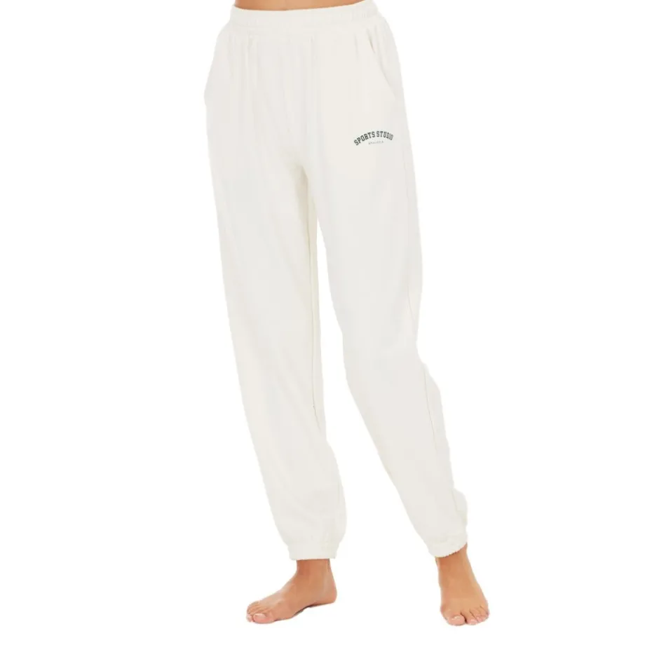 Broeken & Rokken < Athlecia Studio Joggingbroek Dames - Whisper White