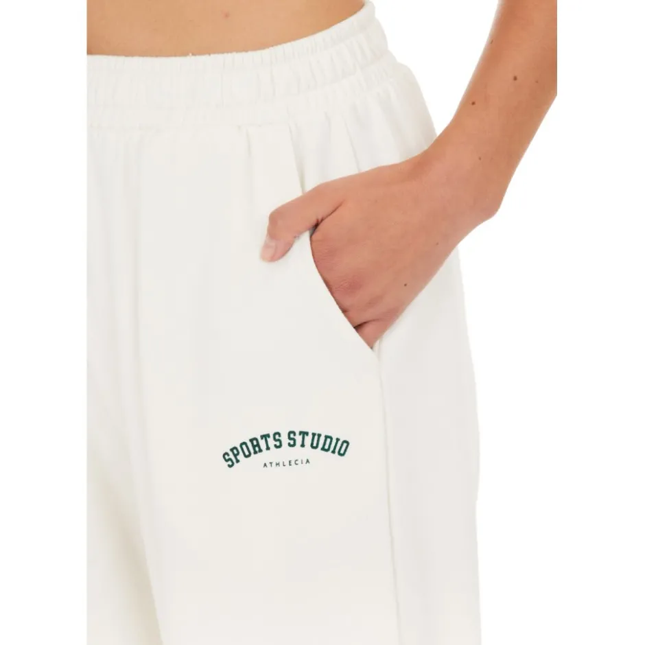 Broeken & Rokken < Athlecia Studio Joggingbroek Dames - Whisper White
