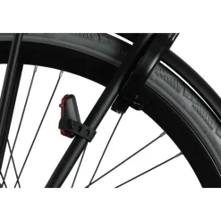 AXA Dwn 50 Fietslamp Vooraan + Dwn Rear Brake Light Fietslamp Achteraan - zwart
