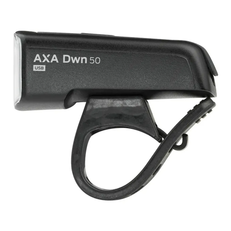 AXA Dwn 50 Fietslamp Vooraan + Dwn Rear Brake Light Fietslamp Achteraan - zwart