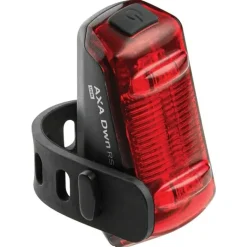 AXA Dwn 100 Fietslamp Vooraan + Dwn Rear Brake Light Fietslamp Achteraan - zwart