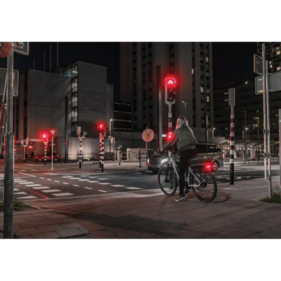 AXA Juno Dynamo Steady Fietslamp Achteraan - 80 mm