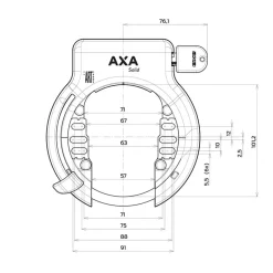 Ringsloten < AXA Solid Frameslot + Linq City 100 cm Kettingslot