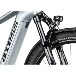 Elektrische Fietsen|Suv E-Bikes < Axess Bikes Axess Force Pro Allroad - 29" E-MTB - 2025 - misty silver matt/black/sky