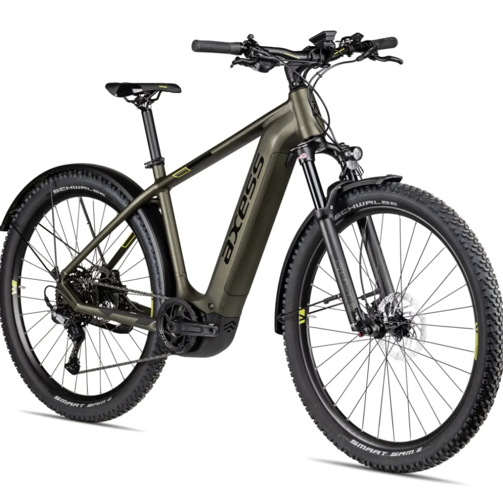 Axess Force Pro Allroad - 29" E-MTB - 2025 - olive matt/black/lime