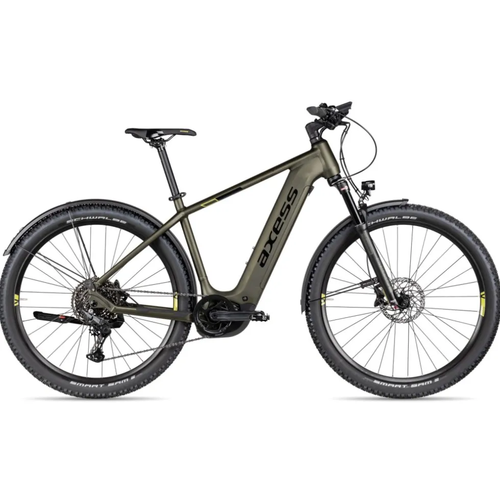 Axess Force Pro Allroad - 29" E-MTB - 2025 - olive matt/black/lime