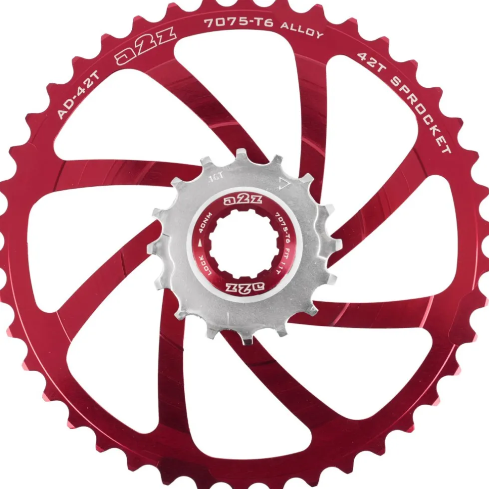 A2Z Ombouwkit - 10-Voudig - Shimano/SRAM - 42T - rood
