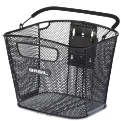 Stuurmanden < Basil Bold Front KF Fietsmand - Voor - 26L - zwart
