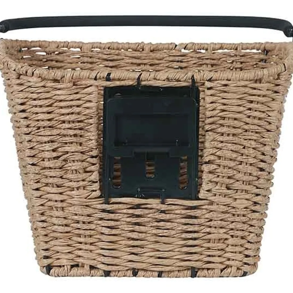 Basil Bremen Rattan Look KF Fietsmand - Voor - 27L - bruin