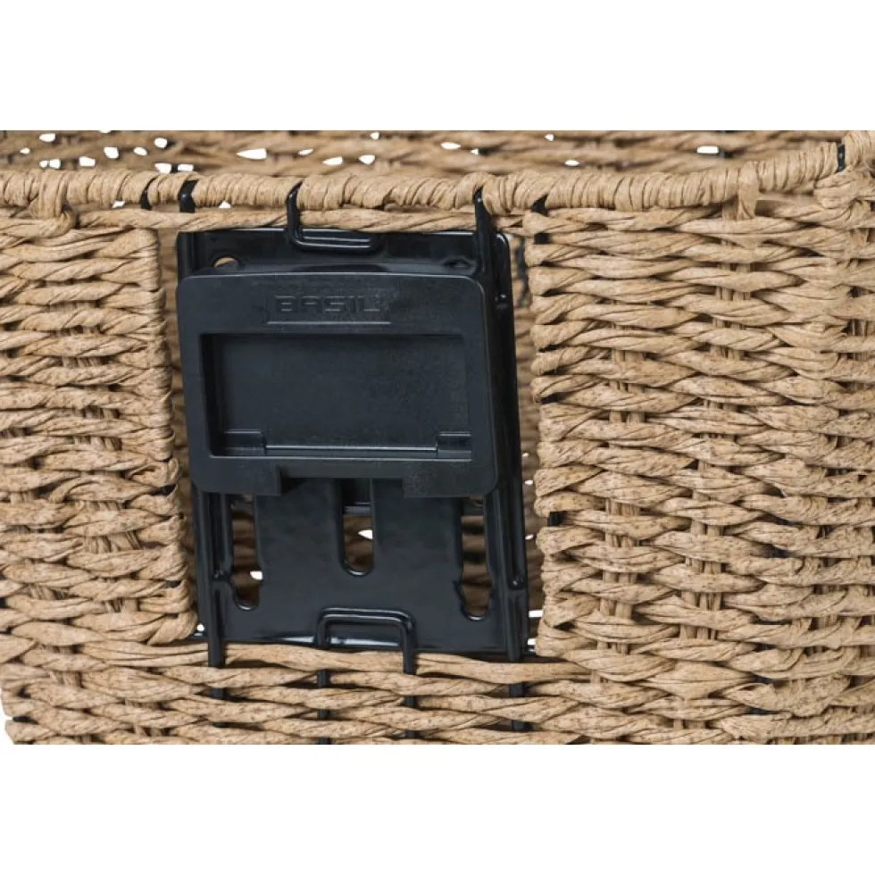 Basil Bremen Rattan Look KF Fietsmand - Voor - 27L - bruin