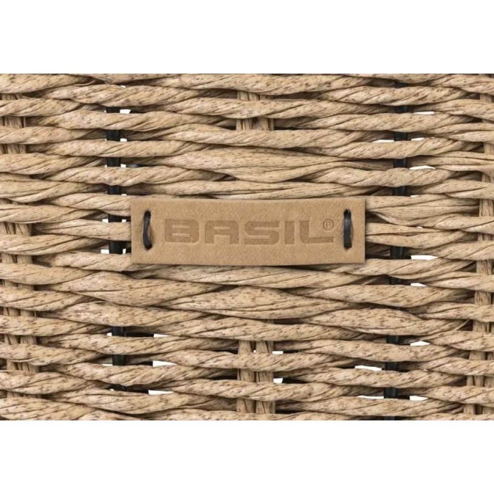 Basil Bremen Rattan Look KF Fietsmand - Voor - 27L - bruin
