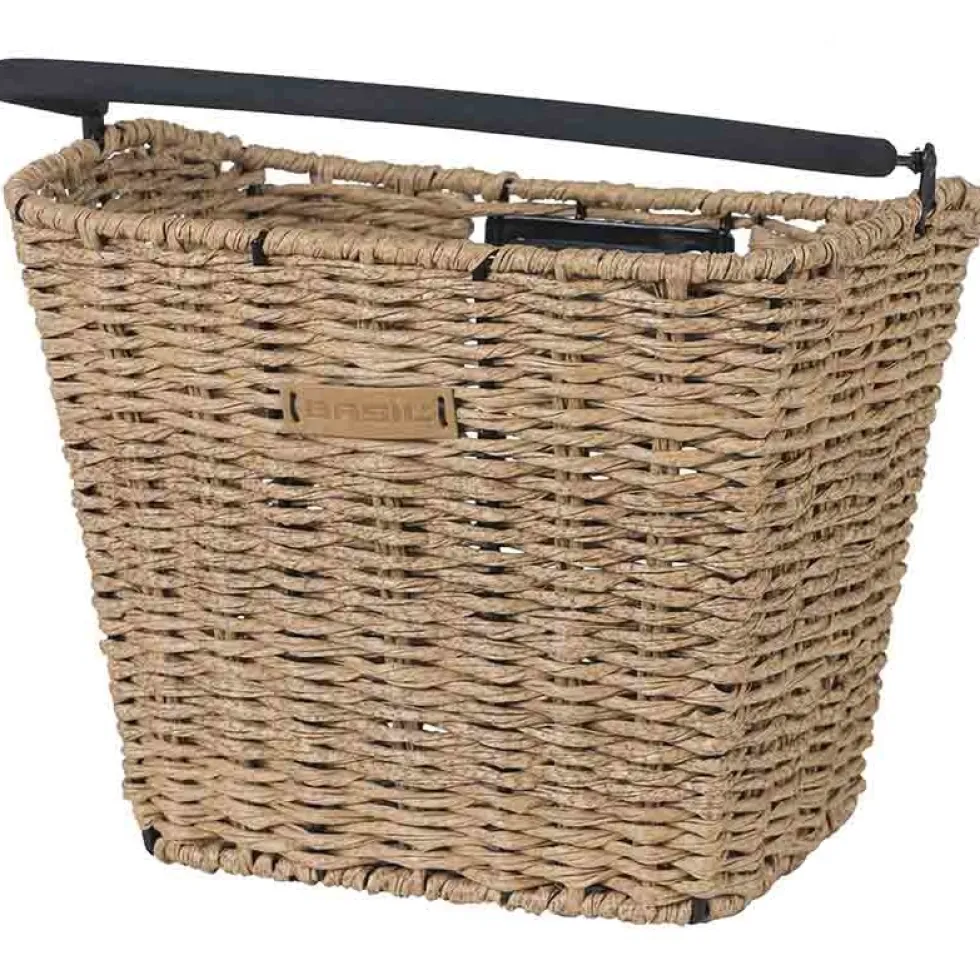 Basil Bremen Rattan Look KF Fietsmand - Voor - 27L - bruin