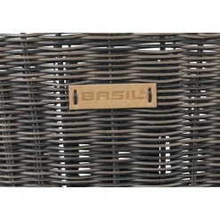 Stuurmanden < Basil Bremen Rattan Look KF Fietsmand - Voor - 27L - dark brown