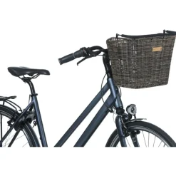 Stuurmanden < Basil Bremen Rattan Look KF Fietsmand - Voor - 27L - dark brown