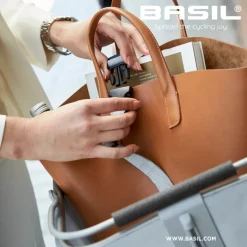 Achtermanden < Basil Cento Tech Fiber Nordlicht Fietsmand 21L - zilver