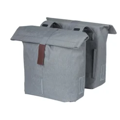 Basil City Dubbele Bagagetas (Paar) - 2x16L - grijs