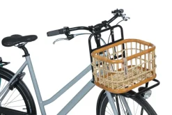 Achtermanden < Basil Green Life Rattan Fietsmand 18L - natural brown